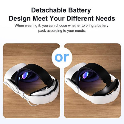 Head Strap with Battery Compatible with Meta/Oculus Quest 3S/Quest 3